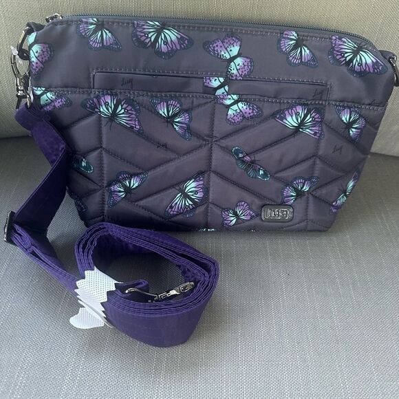 Lug Flare Butterfly Concord Crossbody Bag - Picture 1 of 12